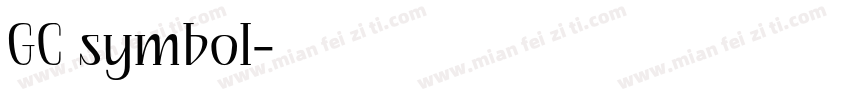 GC symbol字体转换